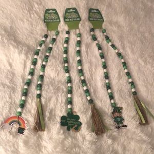 🍀 Saint Patrick’s Day Wooden Bead Garland Rainbow 🌈 Shamrock 🍀 Leprechaun